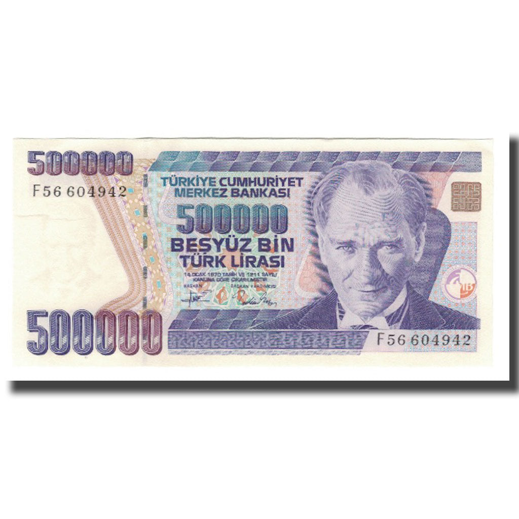 Banknote, Turkey, 500,000 Lira, L.1970, KM:208, UNC(65-70)