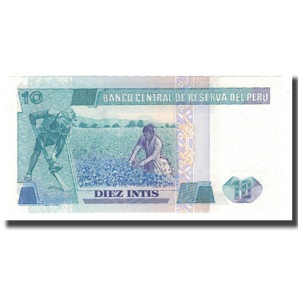 Nota, Peru, 10 Intis, 1986, 1986-01-17, KM:128, UNC(65-70)