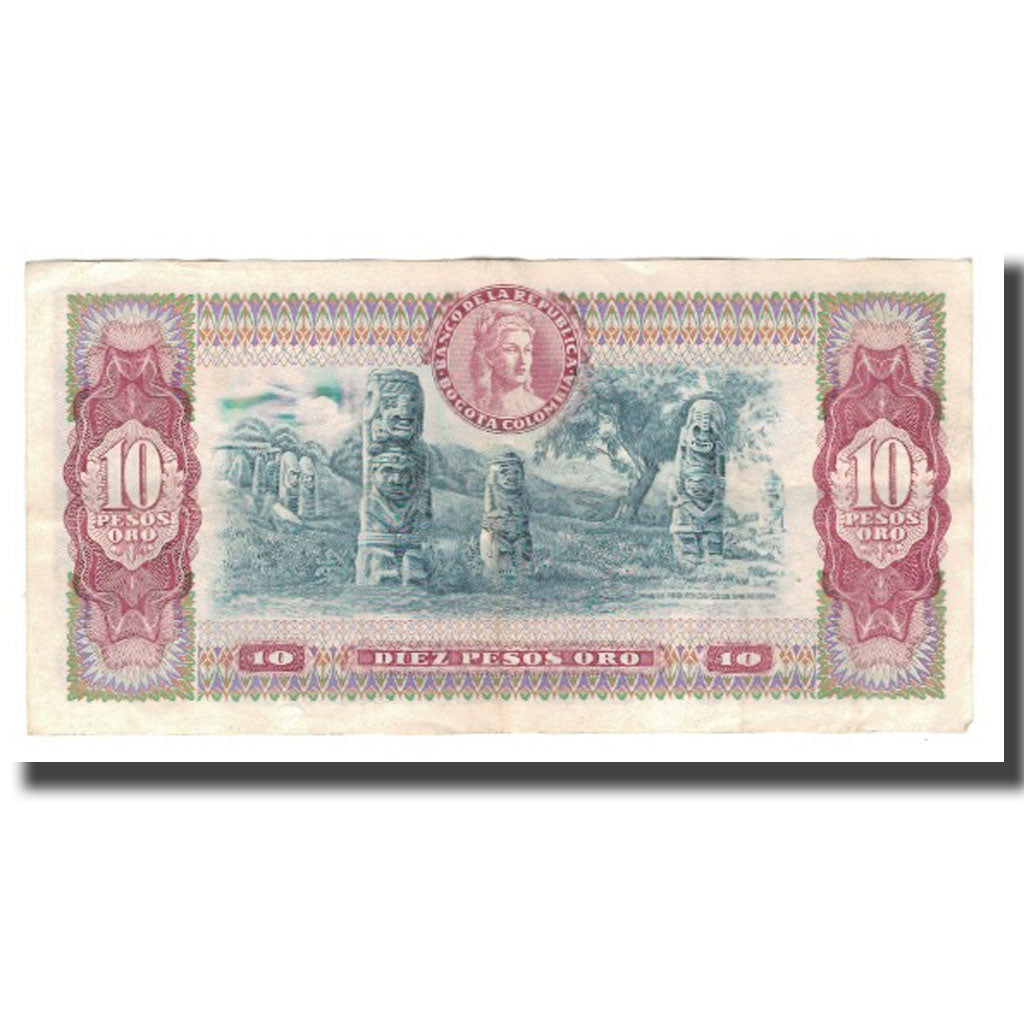 Billete, 10 Pesos Oro, 1976, Colombia, 1976-07-20, KM:407f, SC