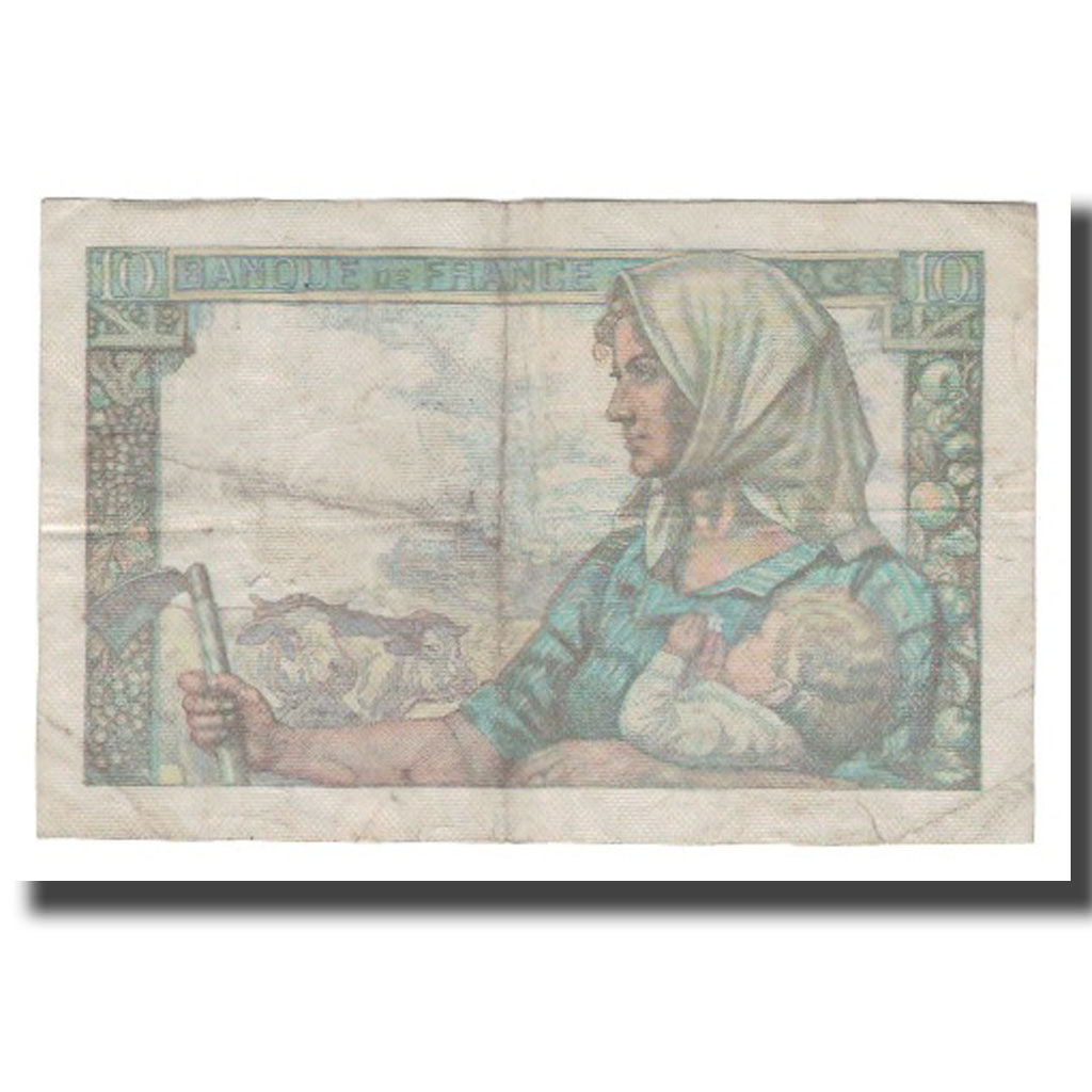 Francia, 10 Francs, 1943, 1943-09-09, MB+, Fayette:08.09, KM:99d