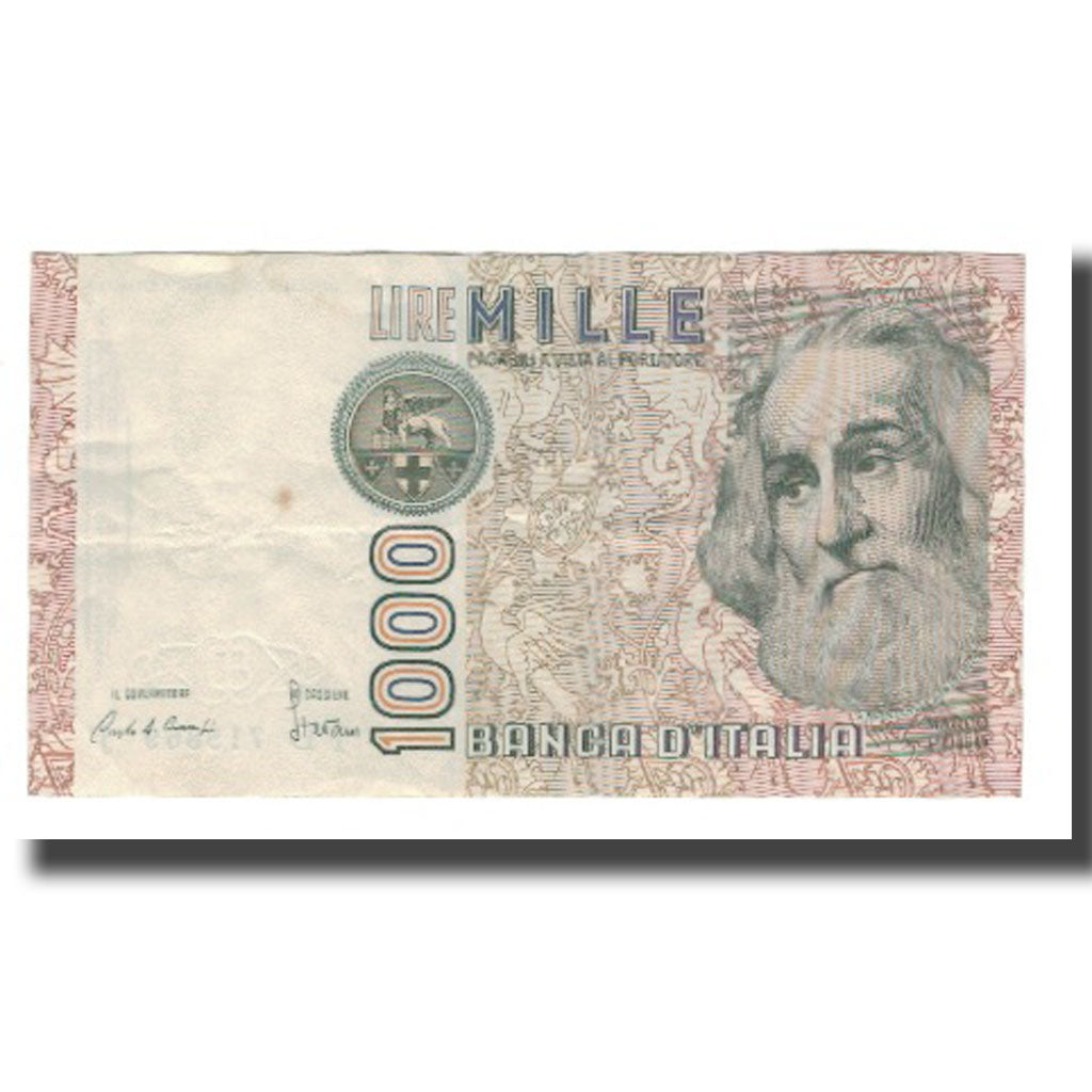 Biljet, Italië, 1000 Lire, D.1982, KM:109a, TTB