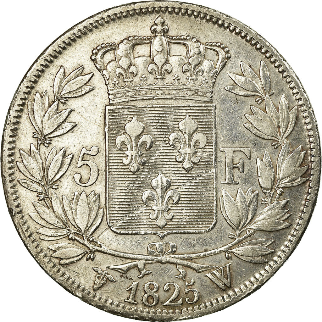 Monnaie, France, Charles X, 5 Francs, 1825, Lille, TTB, Argent, KM:720.13