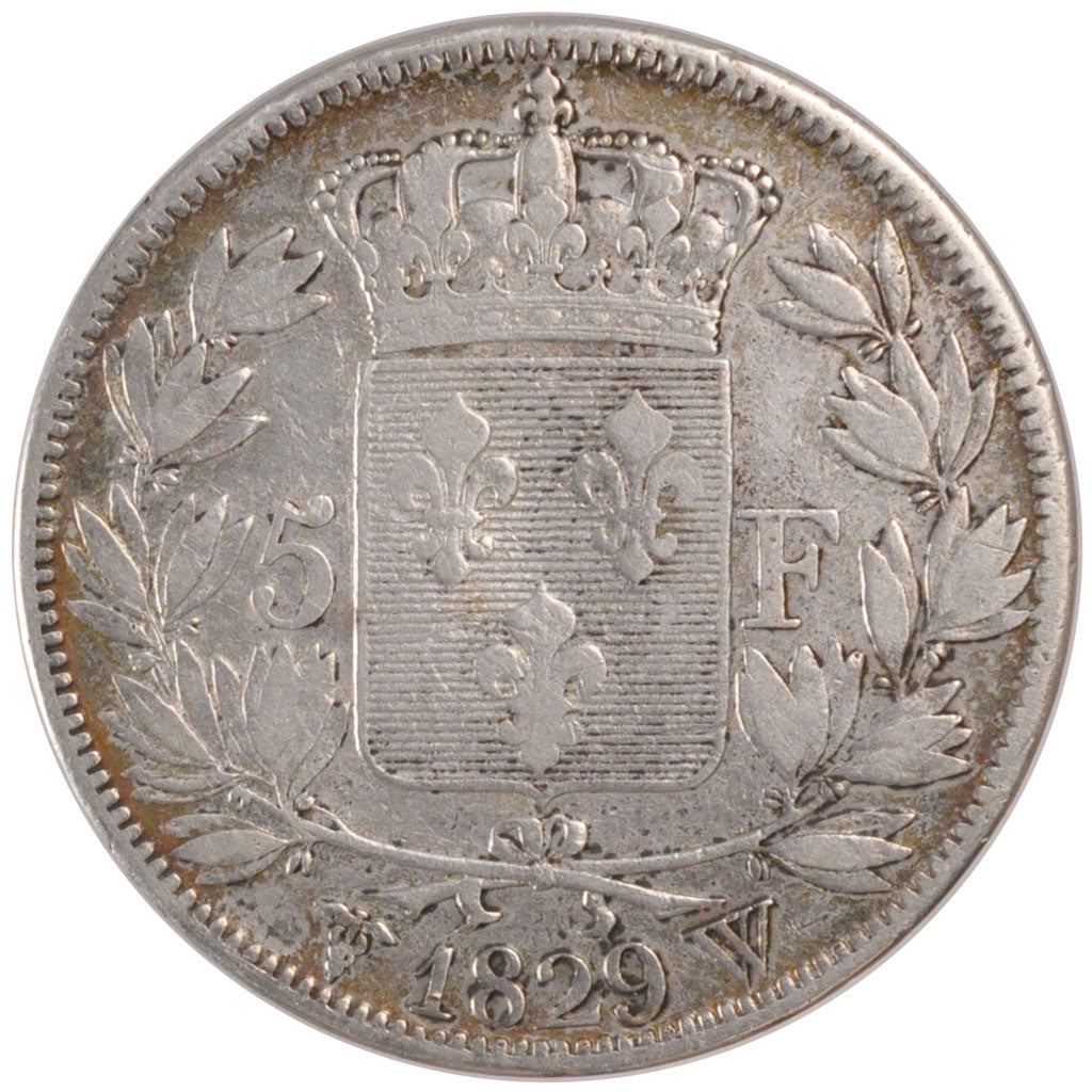 Monnaie, France, Charles X, 5 Francs, 1829, Lille, TB+, Argent, KM:728.13