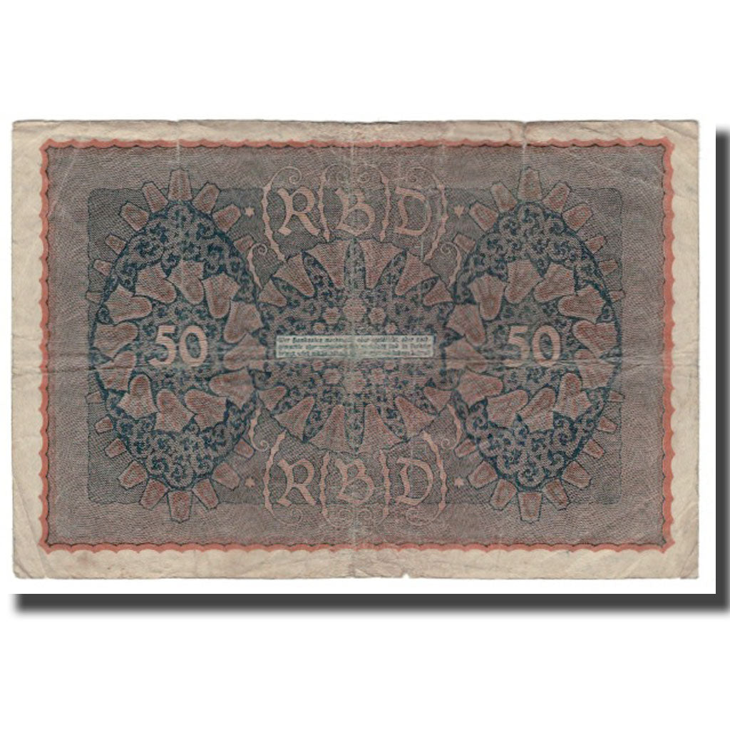 Geldschein, Deutschland, 50 Mark, 1915-1919, 1919-06-24, KM:66, SGE+