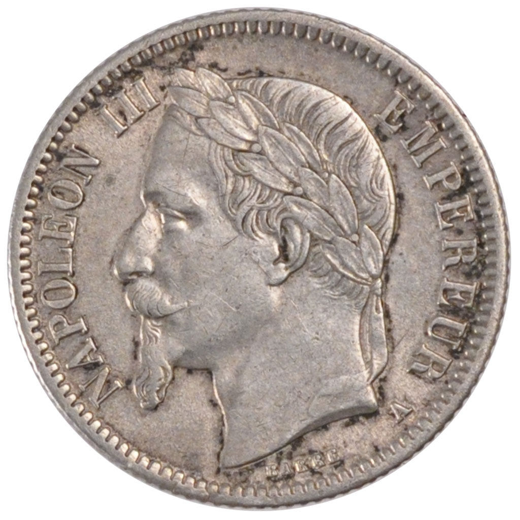 Monnaie, France, Napoleon III, Napoléon III, Franc, 1866, Paris, TTB+, Argent