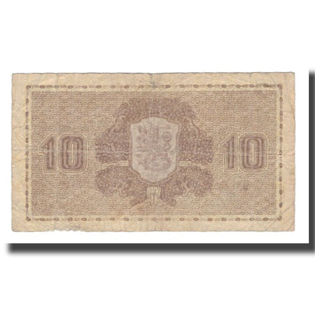 Banknote, Finland, 10 Markkaa, 1939 (1939-45), KM:70a, VF(20-25)
