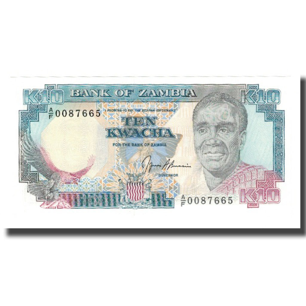 Banknote, Zambia, 10 Kwacha, Undated (1989-91), KM:31b, UNC(65-70)