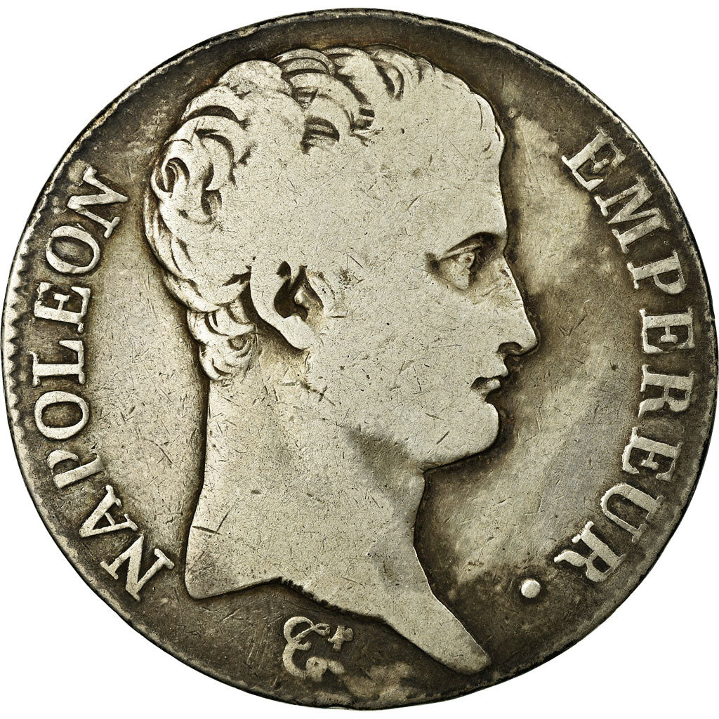 Monnaie, France, Napoléon I, 5 Francs, 1807, Bayonne, TB+, Argent, KM:673.8