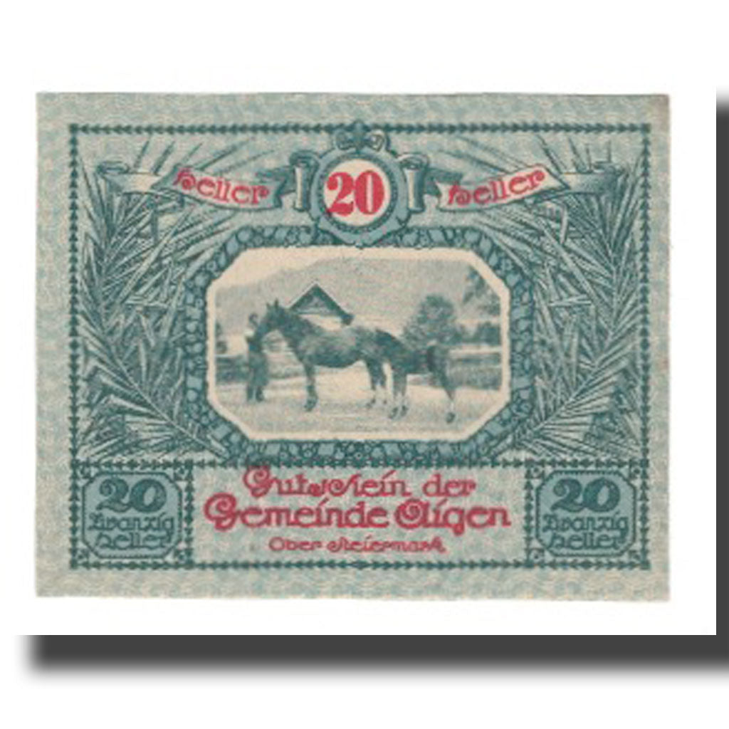 Banknote, Austria, Aigen, 20 Heller, Texte, 1920, 1920-07-17, UNC(65-70)