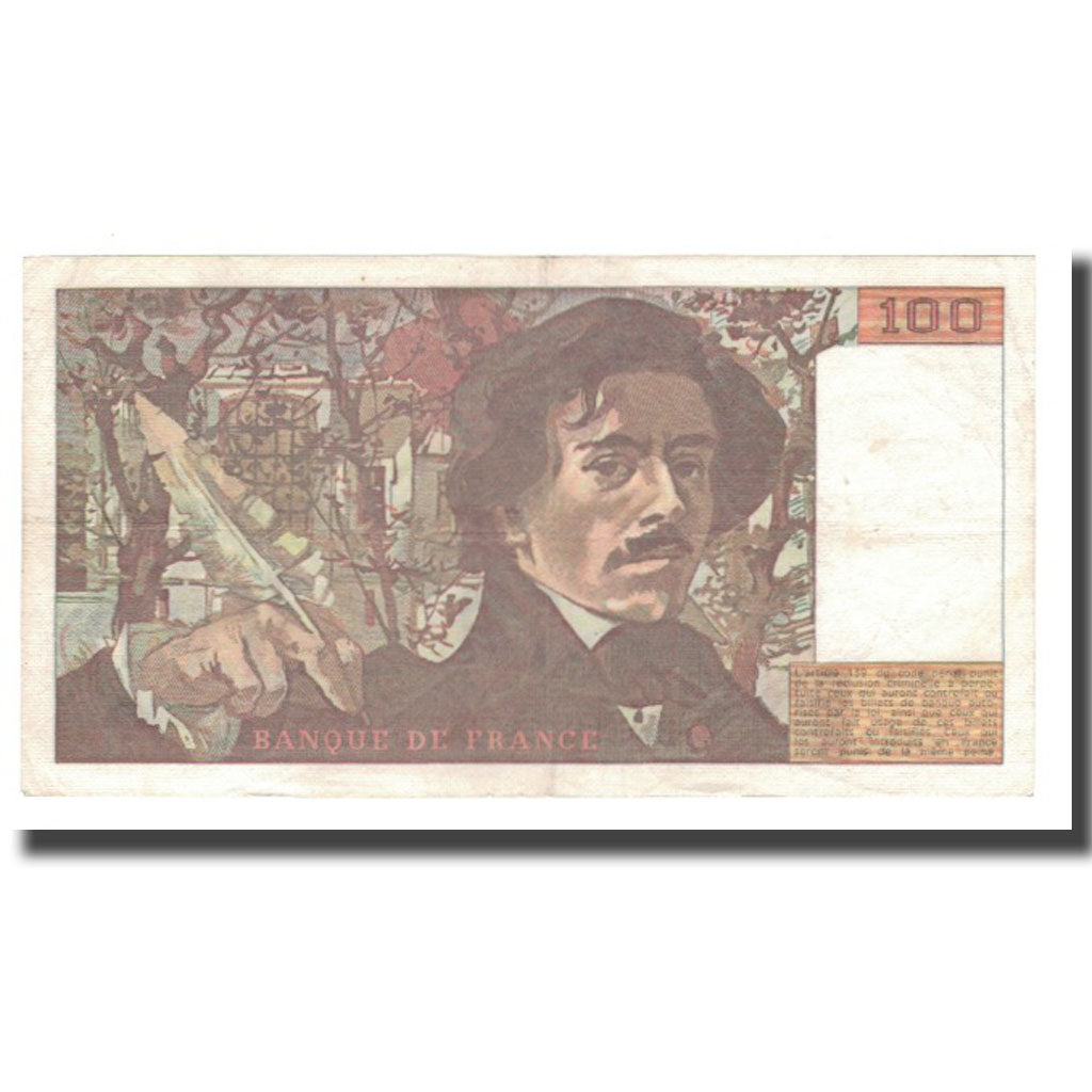 Frankreich, 100 Francs, Delacroix, 1979, SS, Fayette:69.03, KM:154b