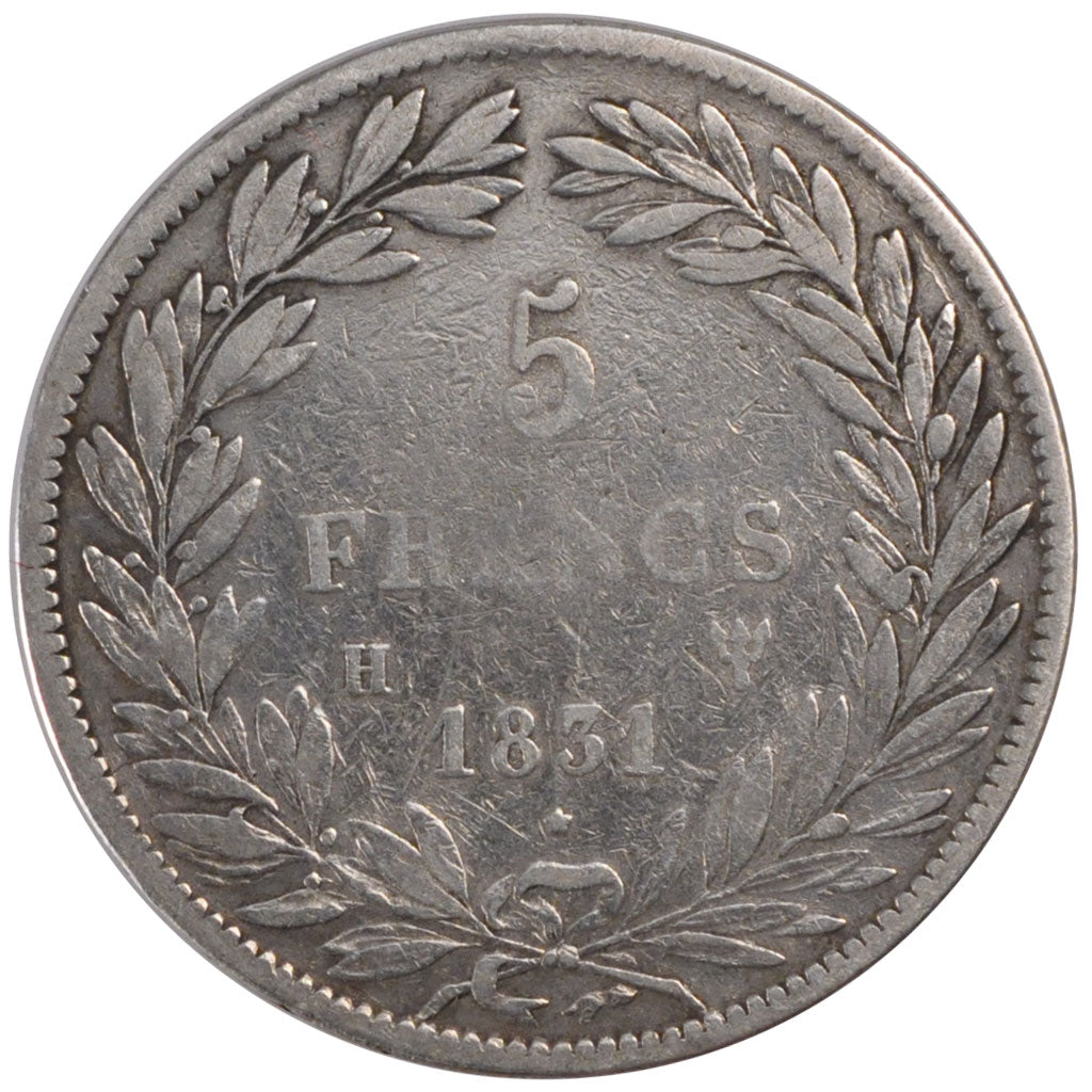 Monnaie, France, Louis-Philippe, 5 Francs, 1831, La Rochelle, TB+, Argent