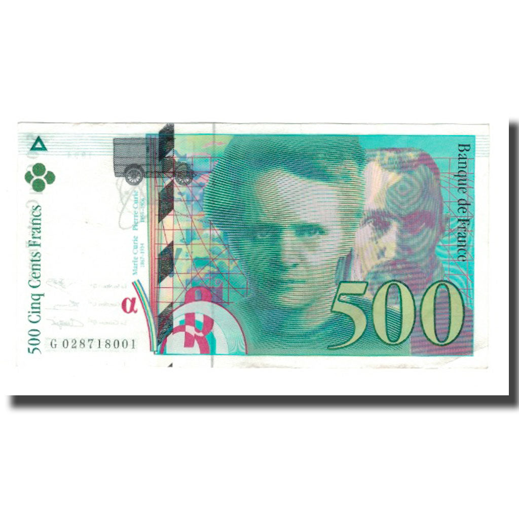 Frankreich, 500 Francs, Pierre et Marie Curie, 1994, SS, Fayette:76.01, KM:160a