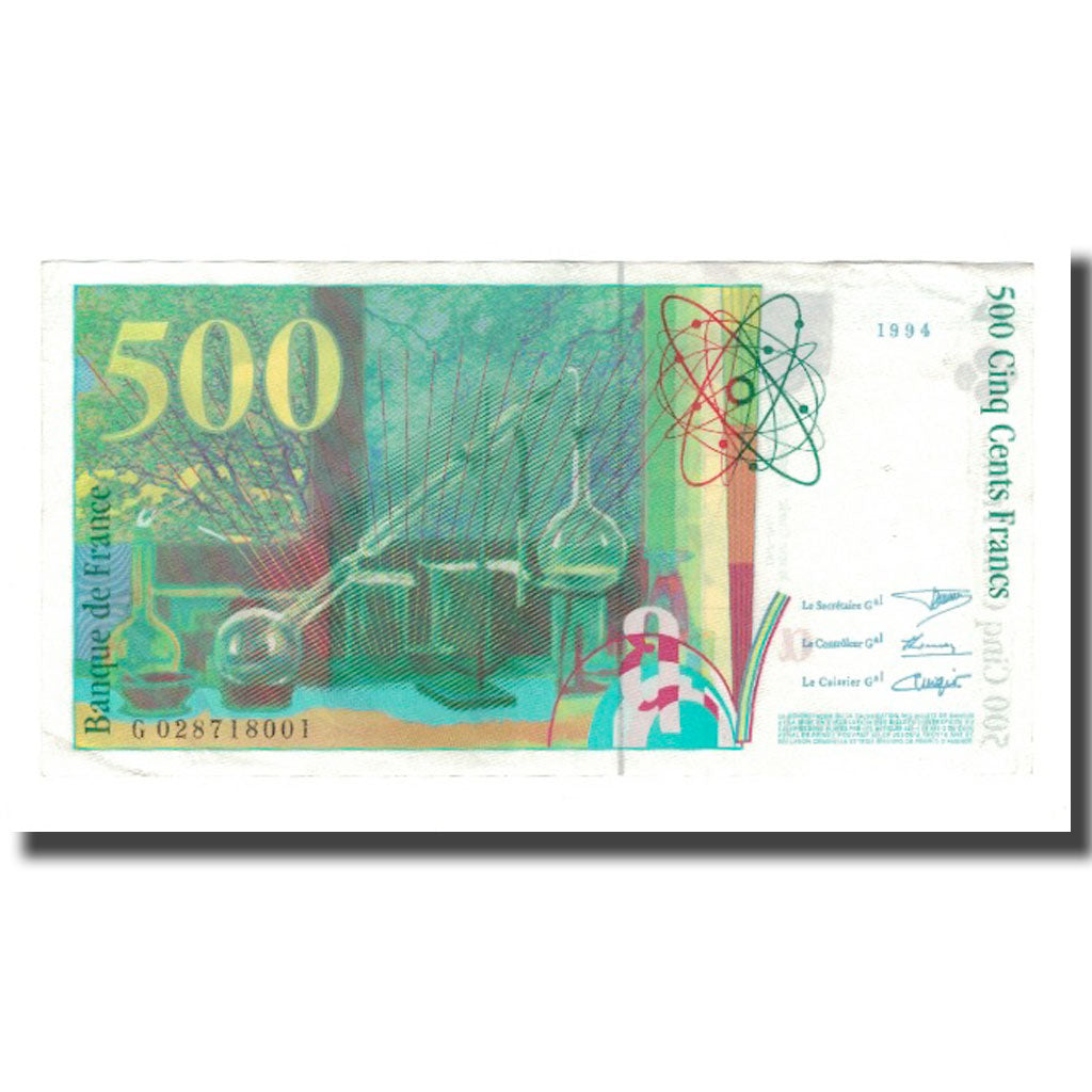 Frankreich, 500 Francs, Pierre et Marie Curie, 1994, SS, Fayette:76.01, KM:160a