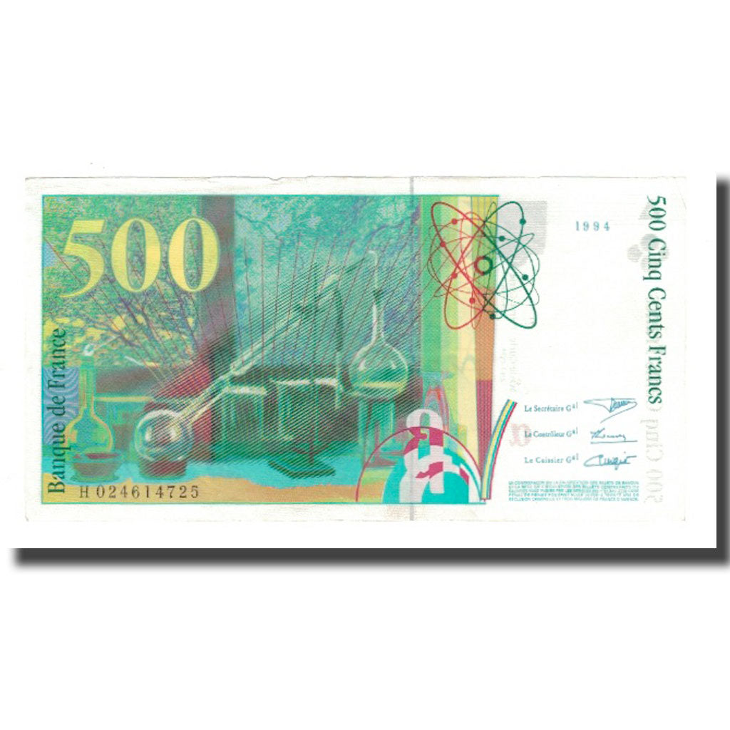 Francia, 500 Francs, Pierre et Marie Curie, 1994, BB, Fayette:76.01, KM:160a
