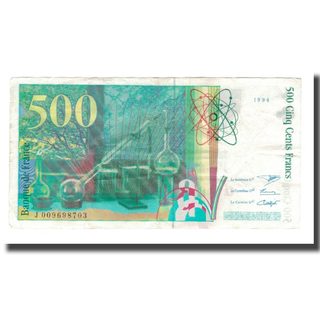 France, 500 Francs, Pierre et Marie Curie, 1994, EF(40-45), Fayette:76.01
