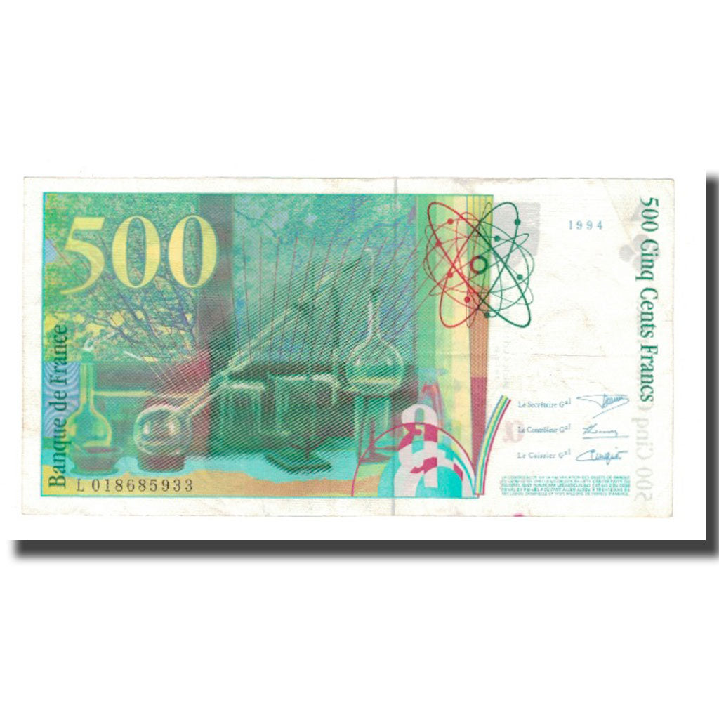 Frankreich, 500 Francs, Pierre et Marie Curie, 1994, SS, Fayette:76.01, KM:160a
