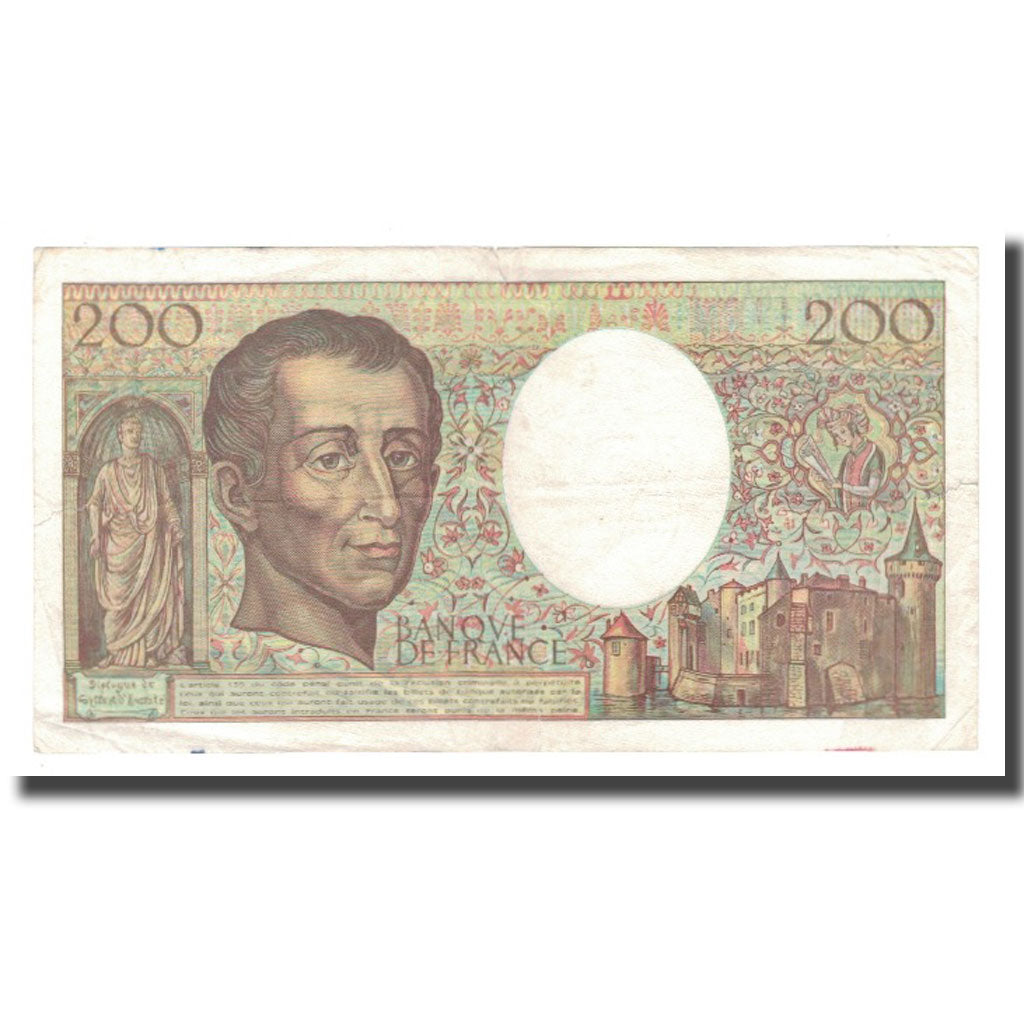 Francja, 200 Francs, Montesquieu, 1992, EF(40-45), Fayette:70.12b, KM:155e