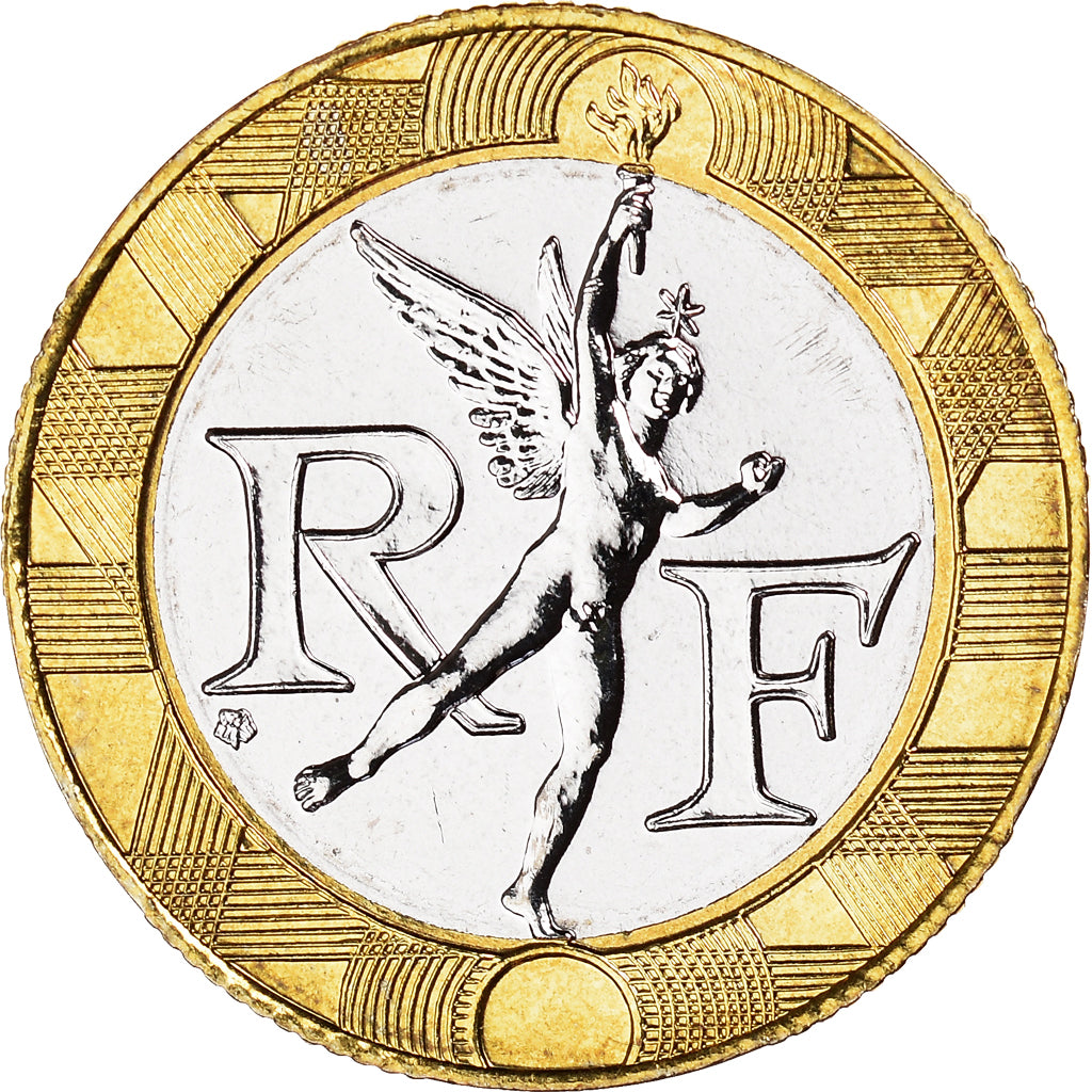 Münze, Frankreich, Génie, 10 Francs, 2000, Paris, BU, STGL, Bi-Metallic
