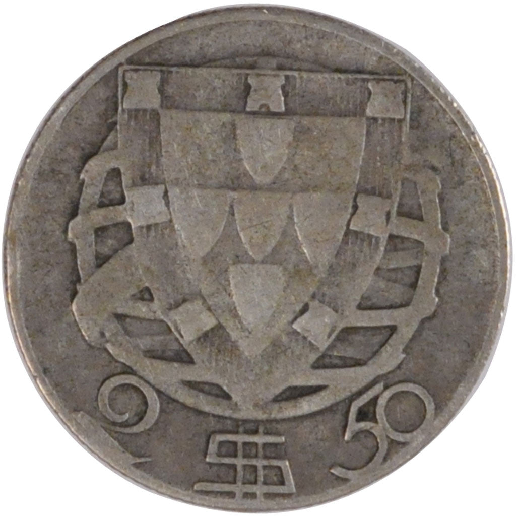 Coin, Portugal, 2-1/2 Escudos, 1933, VF(30-35), Silver, KM:580