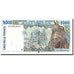 Banknote, West African States, 5000 Francs, 1995, 1995, KM:713Kd, VF(20-25)