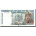 Banknot, Kraje Afryki Zachodniej, 5000 Francs, 1995, 1995, KM:713Kd, VF(20-25)