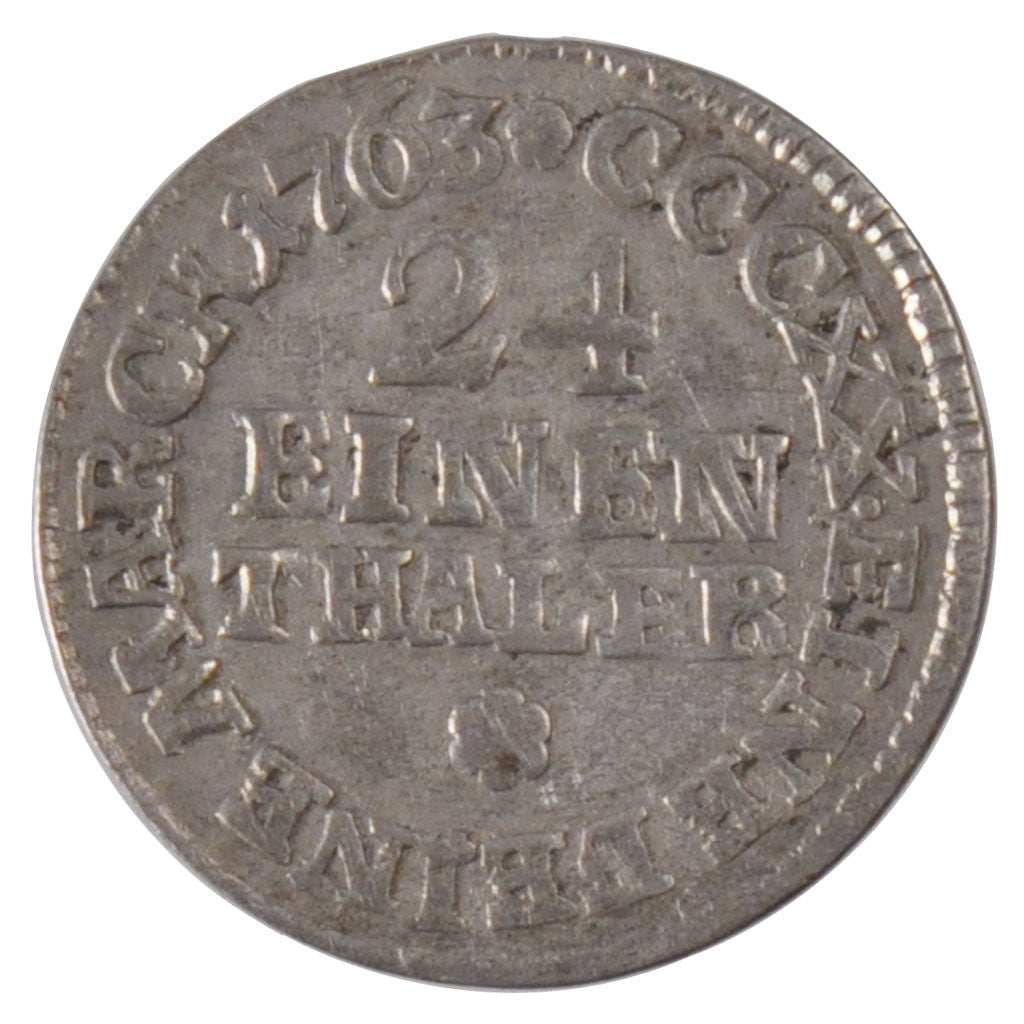 Monnaie, Etats allemands, SAXONY-ALBERTINE, 1/24 Thaler, Groschen, 1763, TTB
