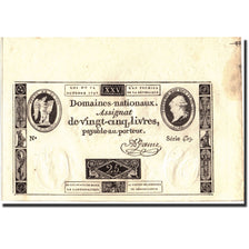 Banknote, France, 25 Livres, 1972, 1792-10-24, UNC(63), KM:A67