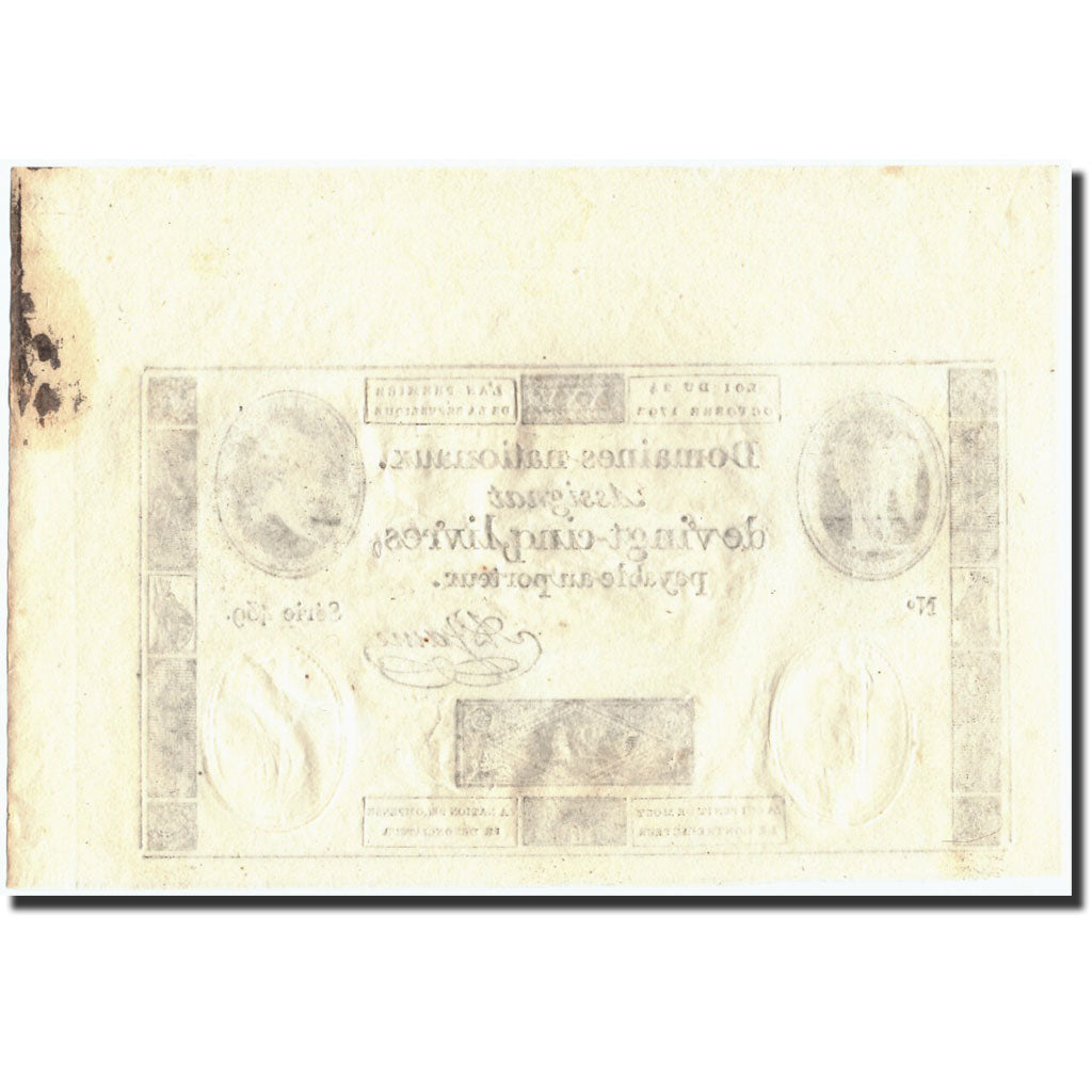 Banknote, France, 25 Livres, 1972, 1792-10-24, UNC(63), KM:A67