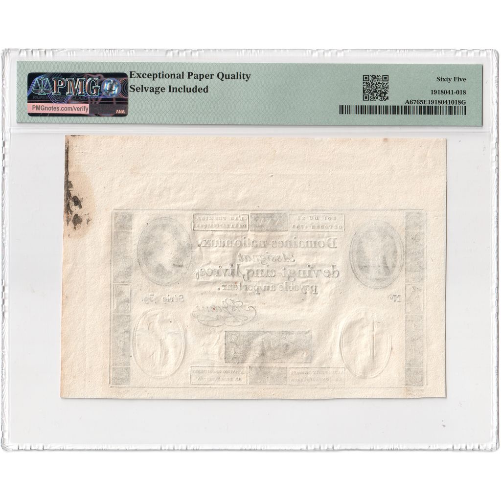 Francia, 25 Livres, 1792-10-24, série 439, UNC 65 EPQ, PMG