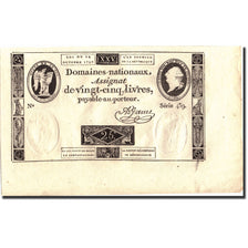 Francia, 25 Livres, 1792-10-24, série 439, UNC 66 EPQ, PMG