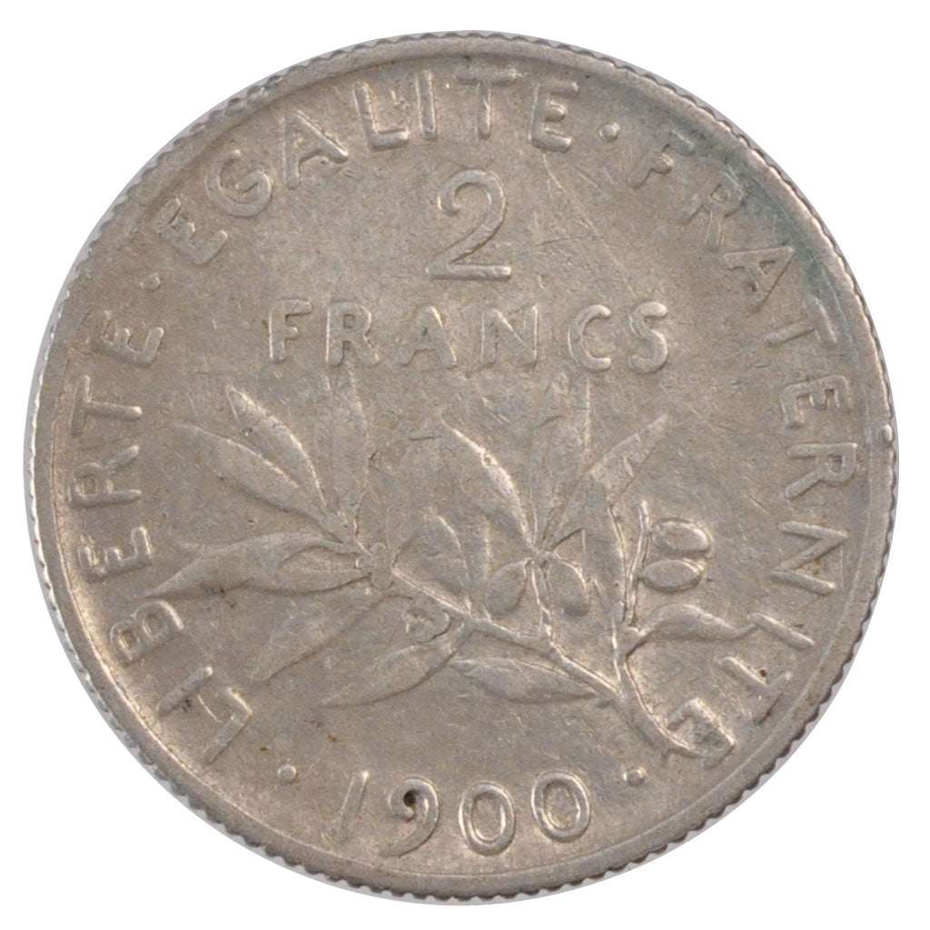 Coin, France, Semeuse, 2 Francs, 1900, Paris, VF(30-35), Silver, Gadoury:532