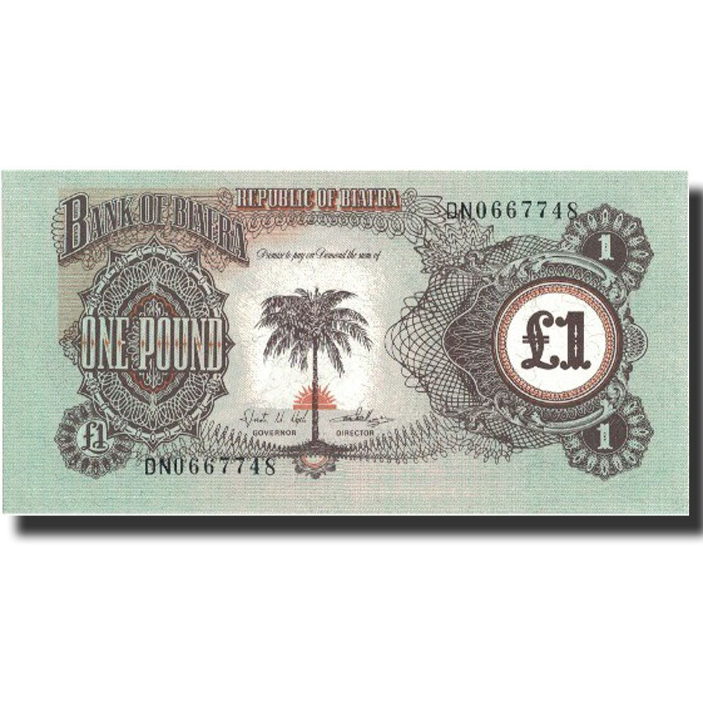 Banknot, Biafra, 1 Pound, 1968-1969, Undated (1968-1969), KM:5a, UNC(64)