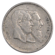 Coin, Belgium, Leopold II, Franc, 1880, AU(50-53), Silver, KM:38