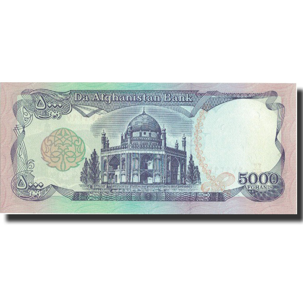 Billet, Afghanistan, 5000 Afghanis, 1993, 1993, KM:62, NEUF