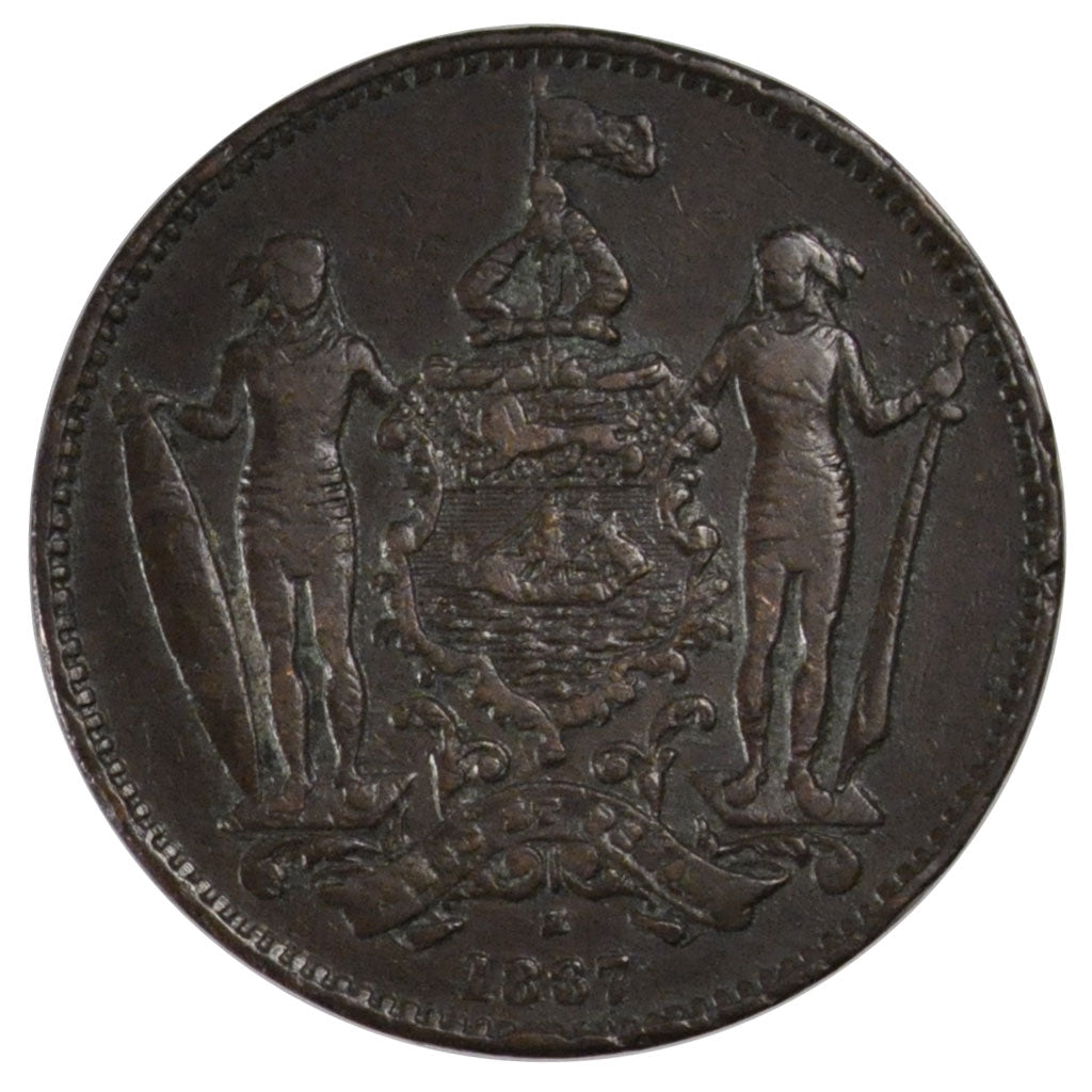 Moneta, BRYTYJSKIE PÓŁNOCNE BORNEO, Cent, 1887, Heaton, Birmingham, EF(40-45)