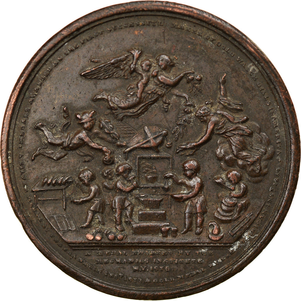 United States of America, Token, Hard Times Tokens, William J. Mullen Gold Watch