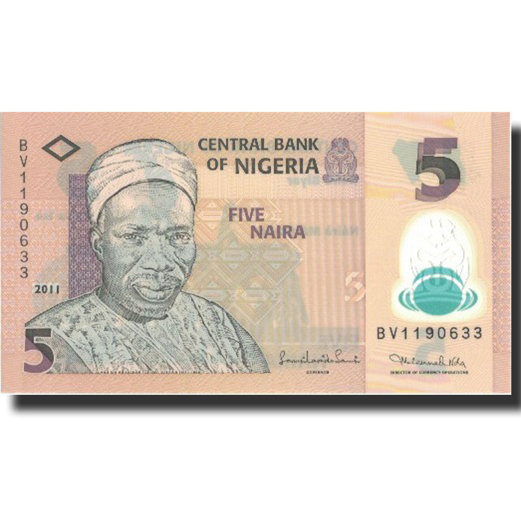 Billet, Nigéria, 5 Naira, 2011, 2011, NEUF