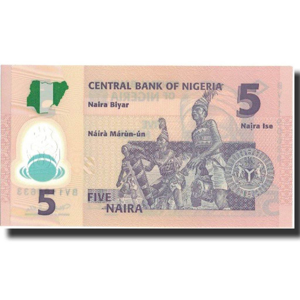 Billet, Nigéria, 5 Naira, 2011, 2011, NEUF