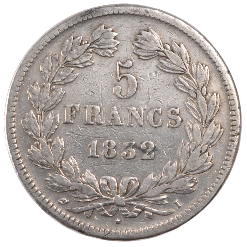 Monnaie, France, Louis-Philippe, 5 Francs, 1832, Limoges, TTB, Argent, KM:749.6