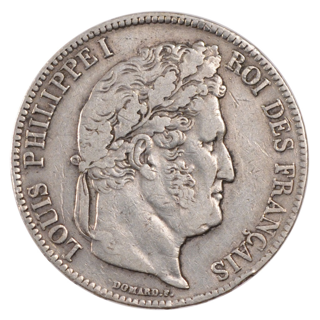 Münze, Frankreich, Louis-Philippe, 5 Francs, 1838, Rouen, SS, Silber, KM:749.2