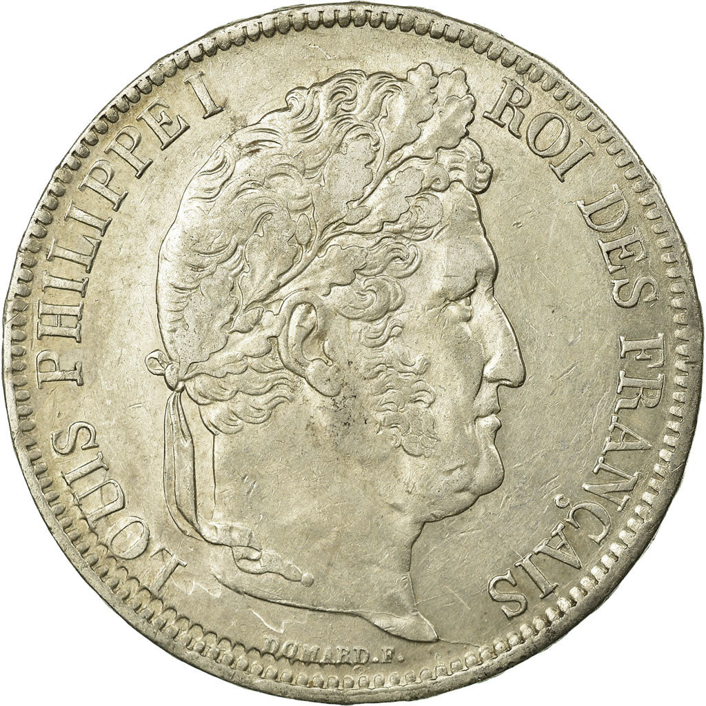 Münze, Frankreich, Louis-Philippe, 5 Francs, 1838, Marseille, VZ, Silber