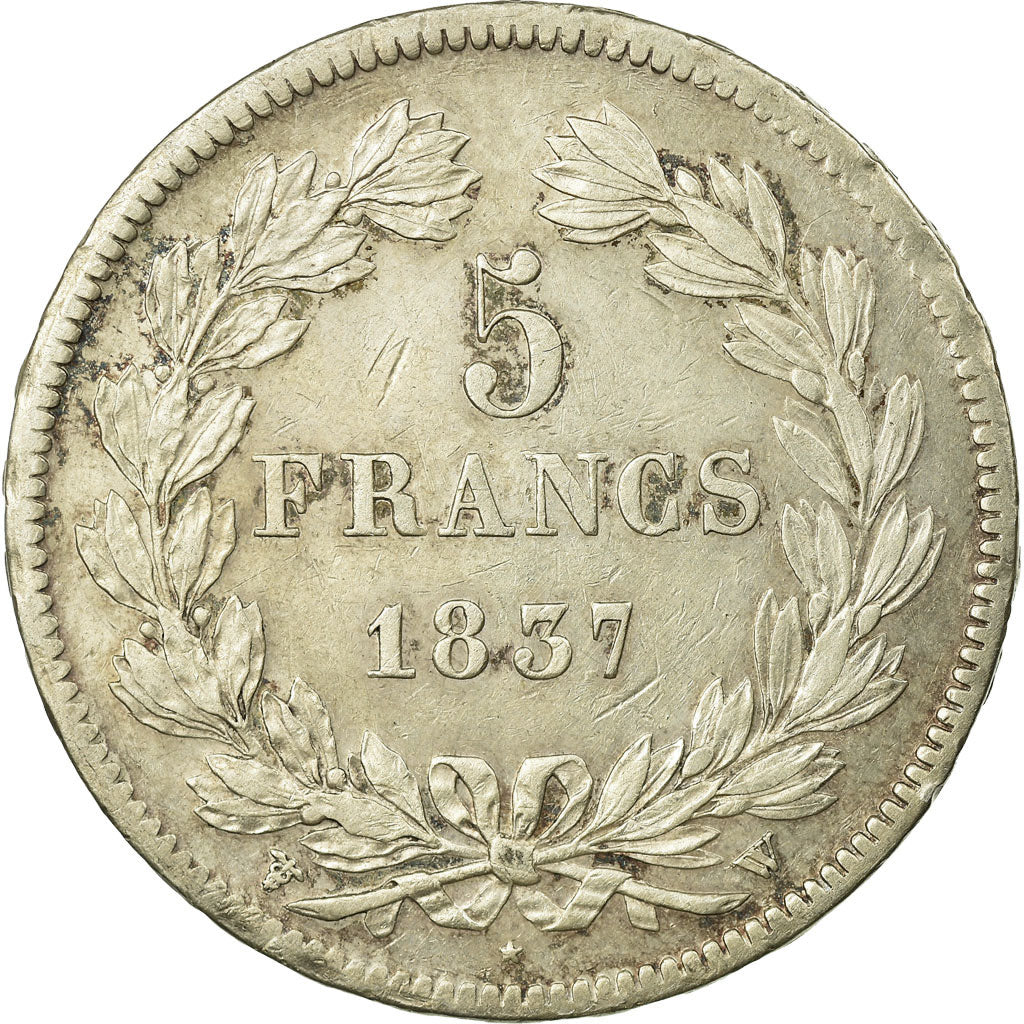 Monnaie, France, Louis-Philippe, 5 Francs, 1837, Lille, SUP, Argent, KM:749.13
