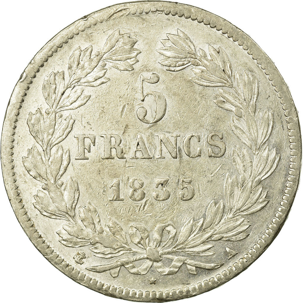 Monnaie, France, Louis-Philippe, 5 Francs, 1835, Paris, SUP, Argent, KM:749.1