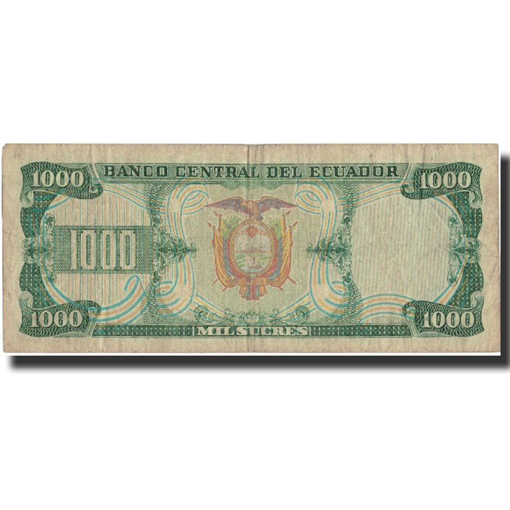 Banknote, Ecuador, 1000 Sucres, 1988, 1988-06-08, KM:125b, VF(30-35)