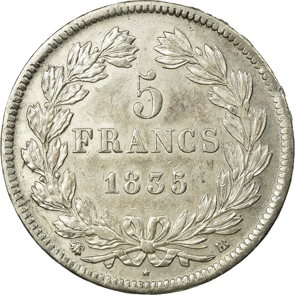 Monnaie, France, Louis-Philippe, 5 Francs, 1835, Strasbourg, SUP, Argent