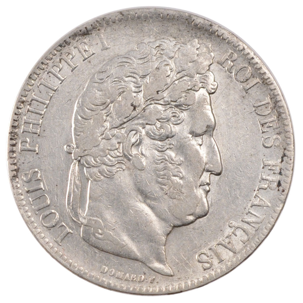 Monnaie, France, Louis-Philippe, 5 Francs, 1838, Strasbourg, TTB, Argent
