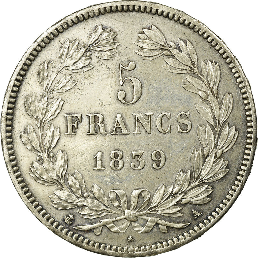 Monnaie, France, Louis-Philippe, 5 Francs, 1839, Paris, SUP, Argent, KM:749.1