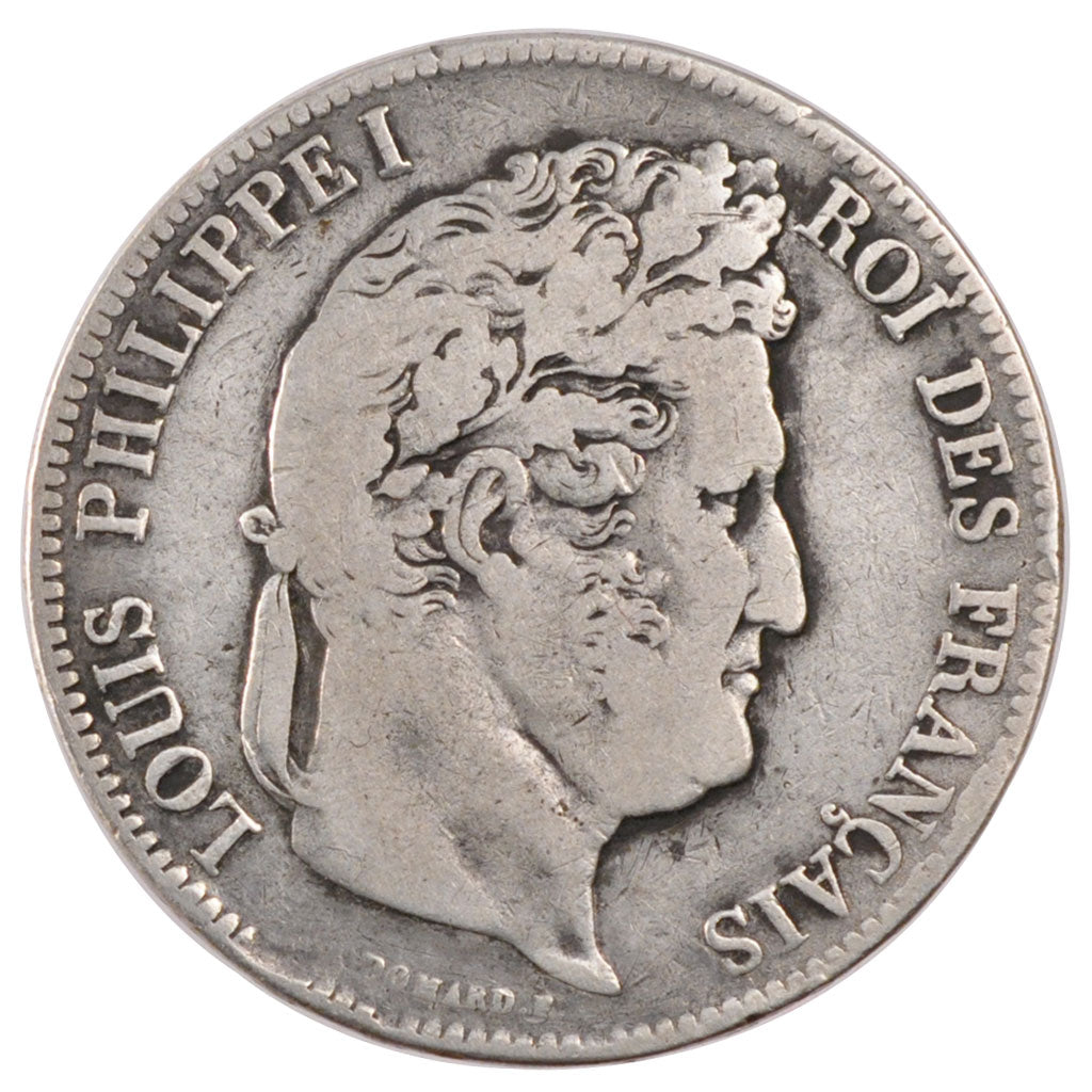 Münze, Frankreich, Louis-Philippe, 5 Francs, 1839, Lyon, S, Silber, Gadoury:678