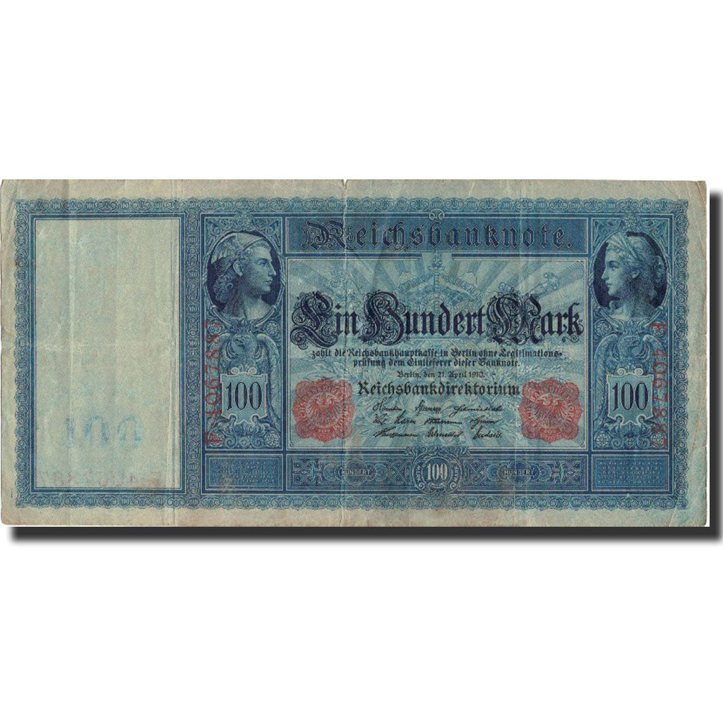 Banknote, Germany, 100 Mark, 1910, 1910-04-21, KM:42, VF(20-25)