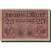 Banknote, Germany, 20 Mark, 1918, 1918-02-21, KM:57, VF(20-25)